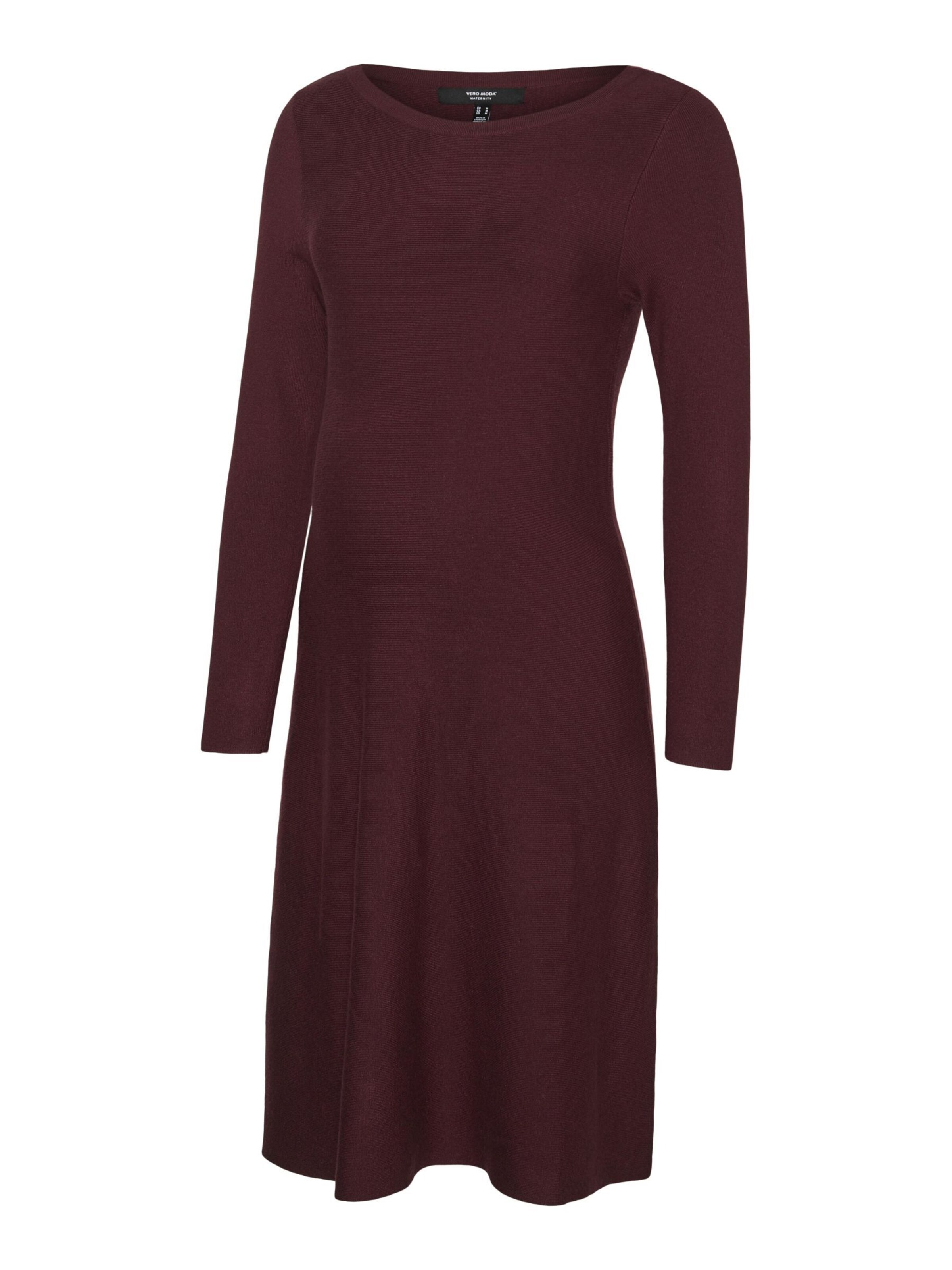 Vero Moda Maternity - Vestido de punto en rojo: frente
