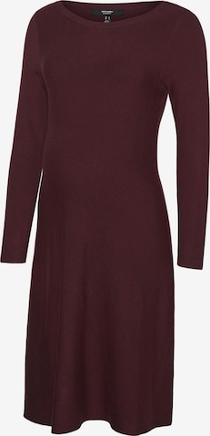 Vero Moda Maternity - Vestido de punto en rojo: frente