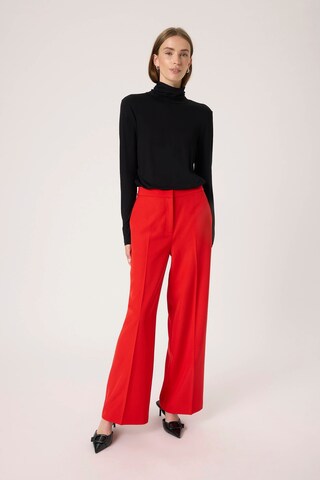 Wide Leg Pantalon à plis 'Cewtona' SOAKED IN LUXURY en rouge