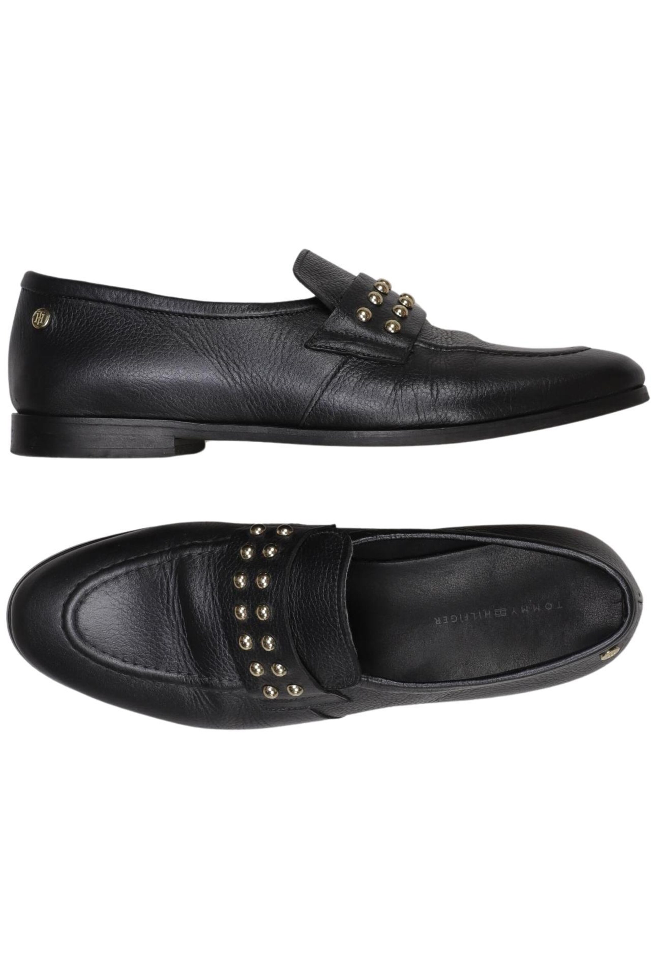 TOMMY HILFIGER Flats & Loafers in 39 in Black: front