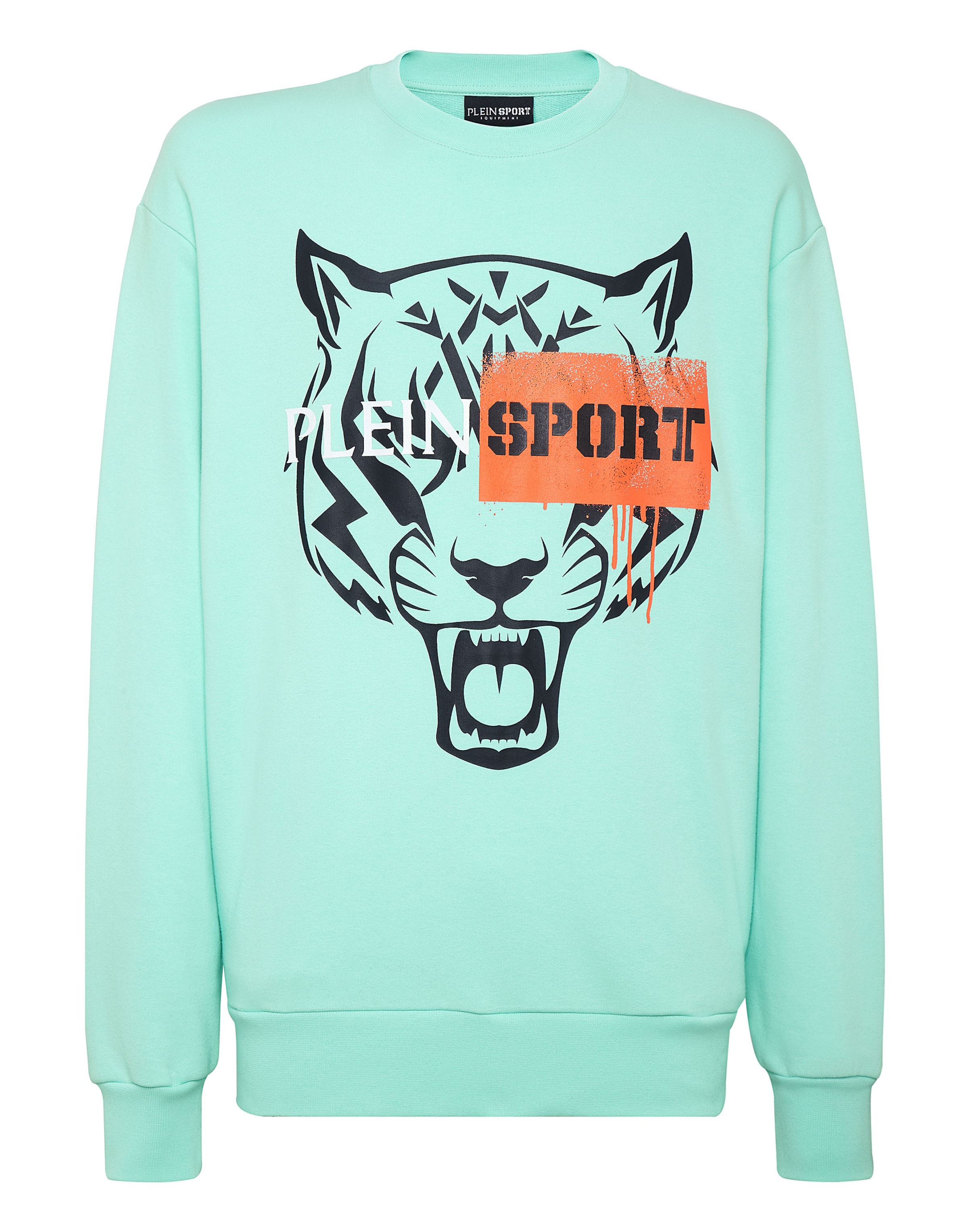 Plein Sport Sweatshirt in de kleur Lichtgroen, Productweergave