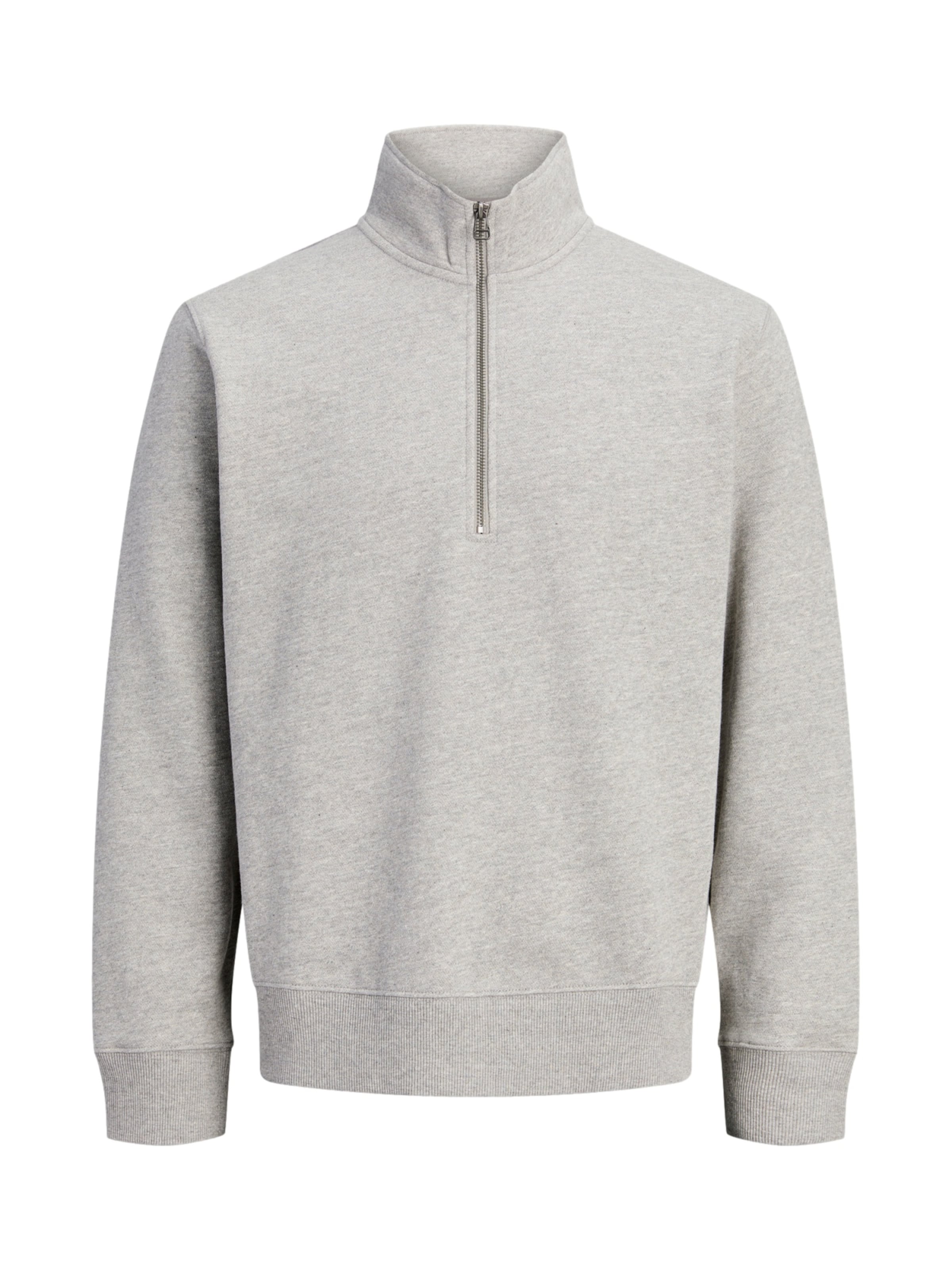 Sweat-shirt 'Blucaleb' JACK & JONES en gris : devant