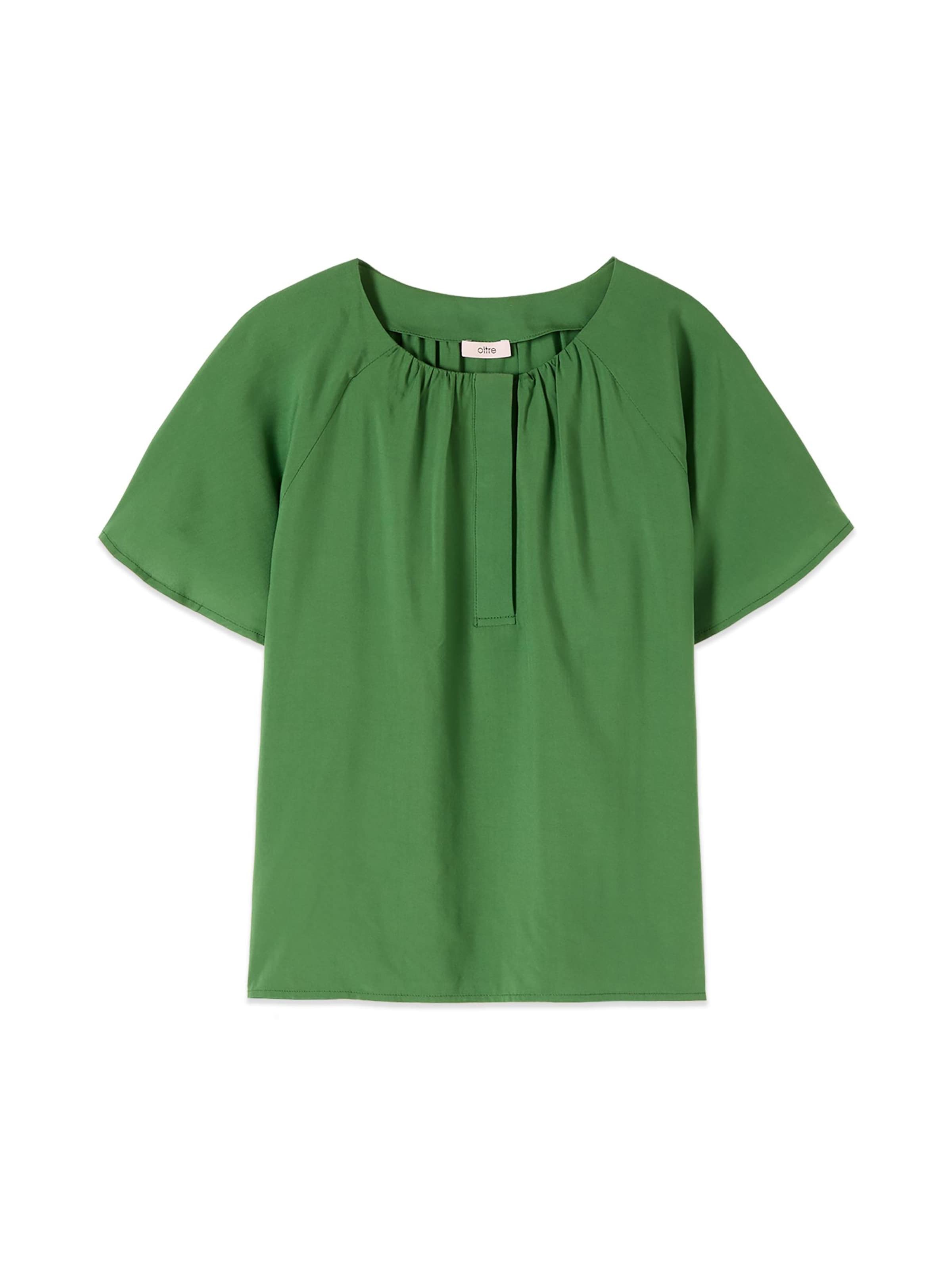Camicia da donna di oltre in verde: frontale