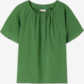 Camicia da donna di oltre in verde: frontale