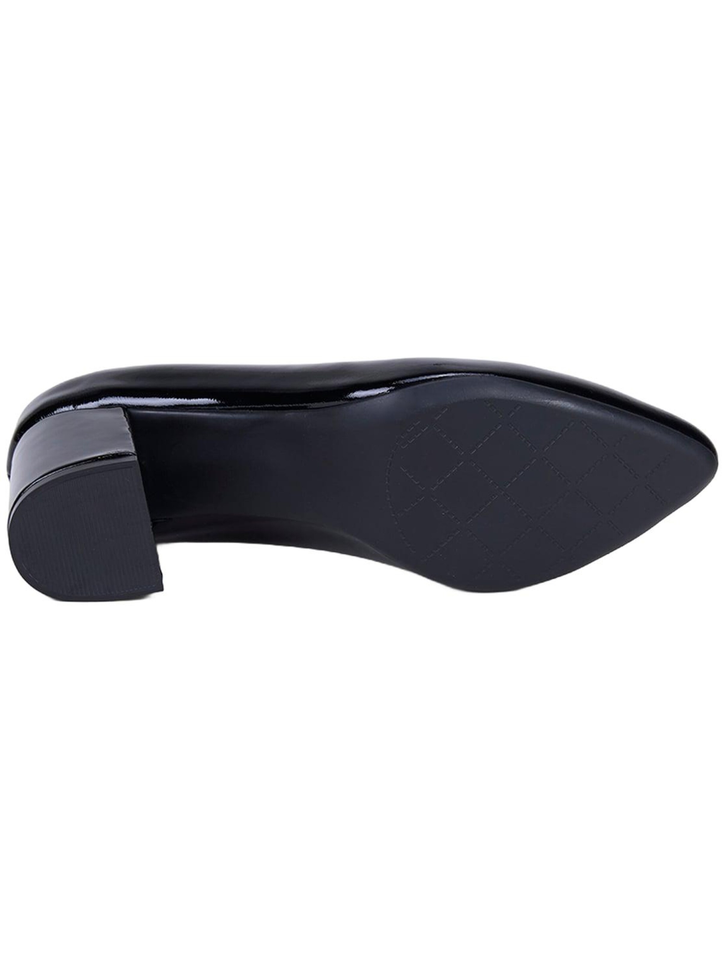 Desa - Zapatos destalonado 'DESA Damen-Pumps aus Lackleder mit Blockabsatz' en negro
