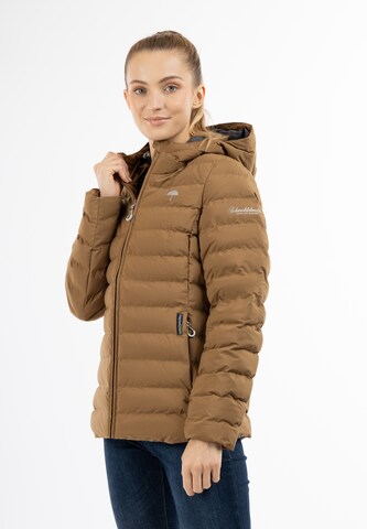 Schmuddelwedda Winter Jacket in Brown: front