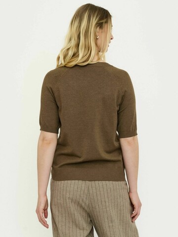 Soft Rebels Top ' SRMarla ' in Brown: back