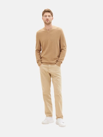 TOM TAILOR Sweater in Brown