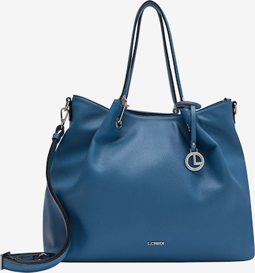 Cabas L.CREDI en bleu : devant
