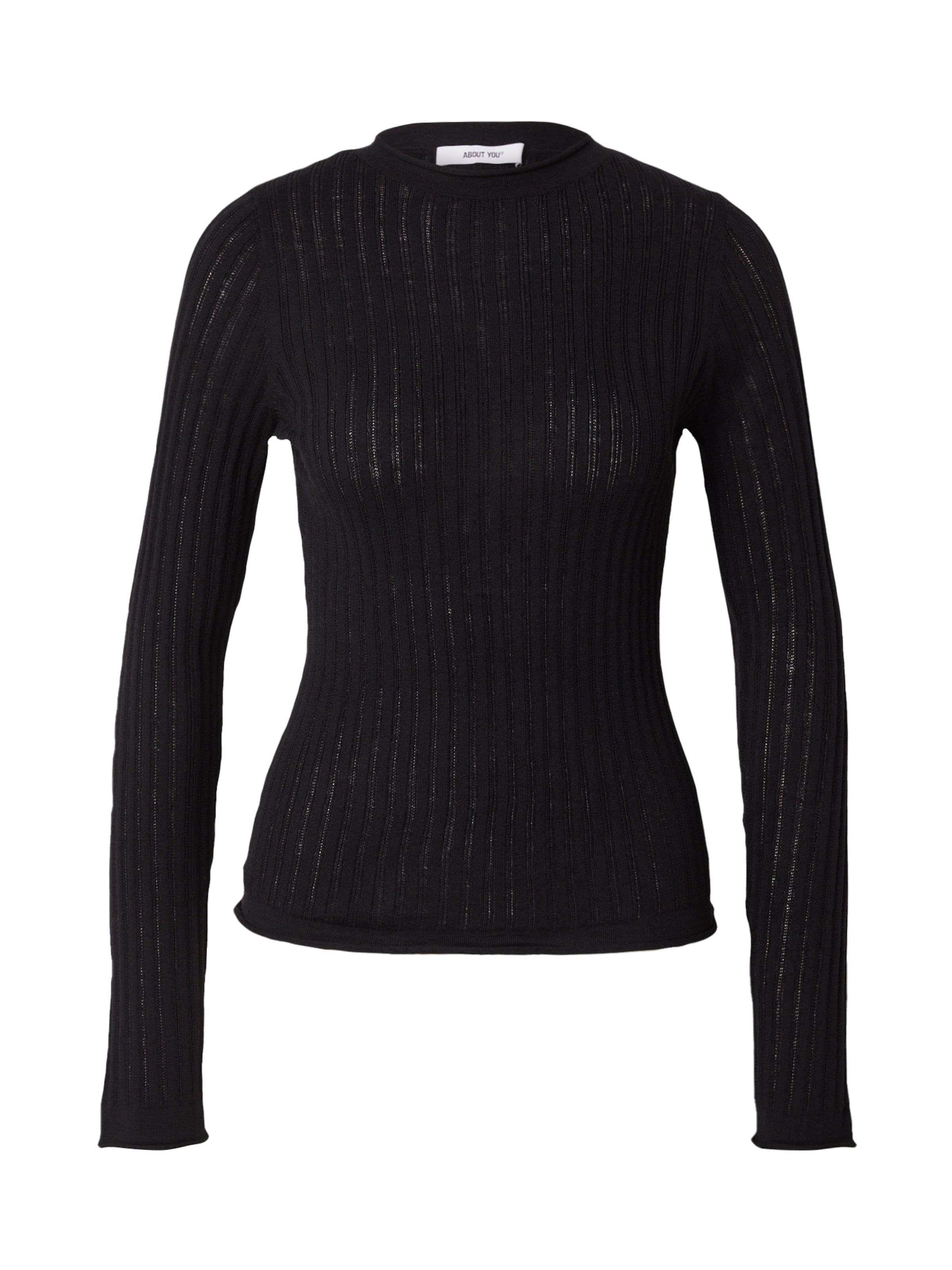 ABOUT YOU Pullover 'Sigrid' in Schwarz: Vorderseite