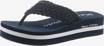 Marc O'Polo T-Bar Sandals 'Dora' in Blue: front