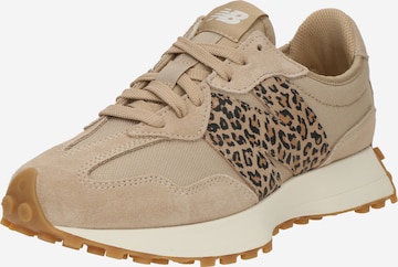 Baskets basses '327' new balance en beige : devant