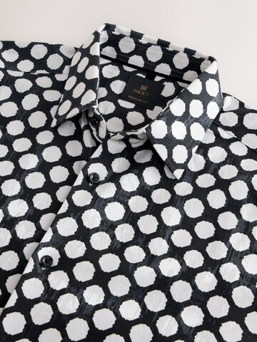 Next Regular Fit Hemd in Schwarz
