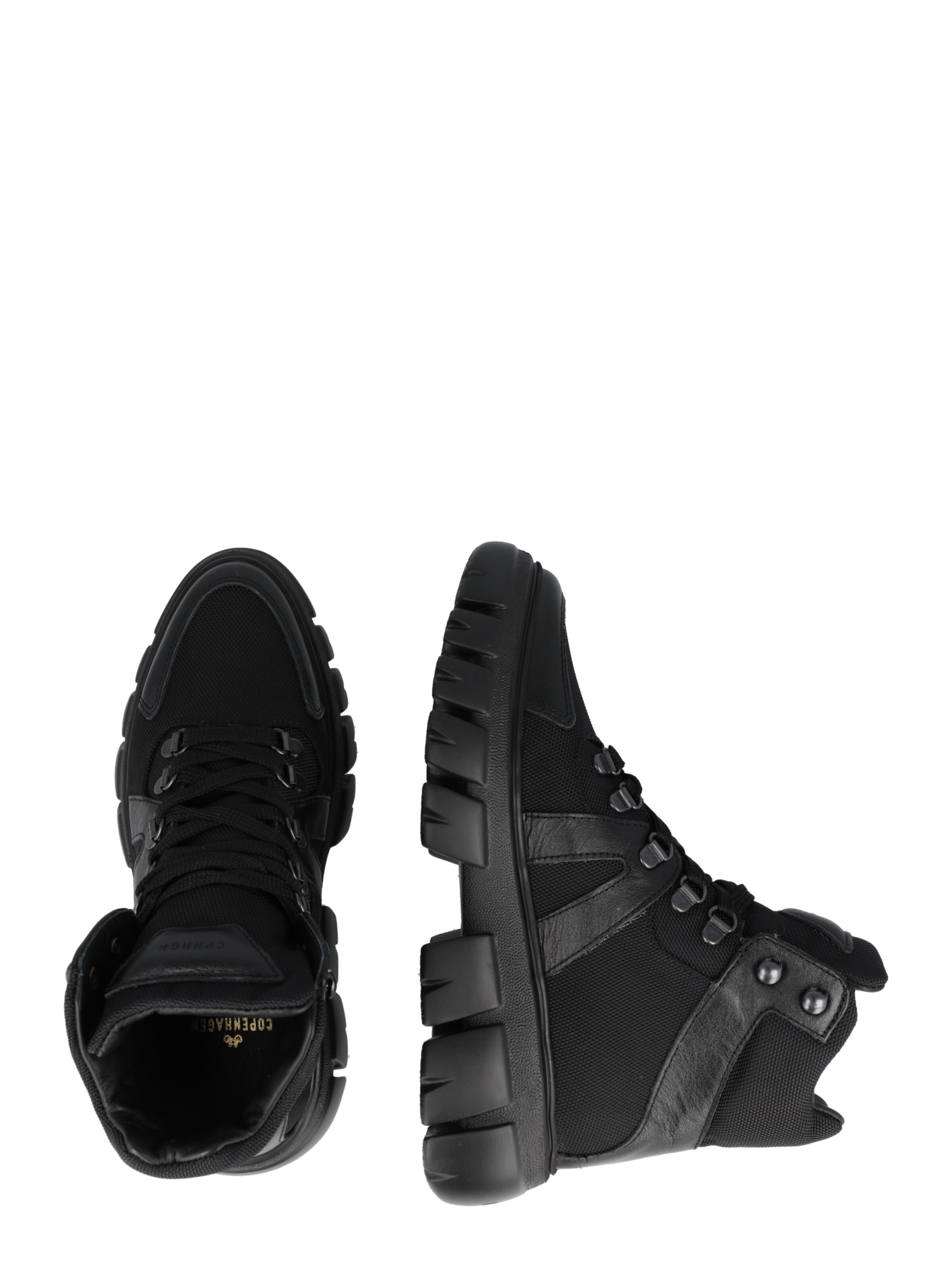 Copenhagen Studios Μποτάκι με κορδόνια σε μαύρο