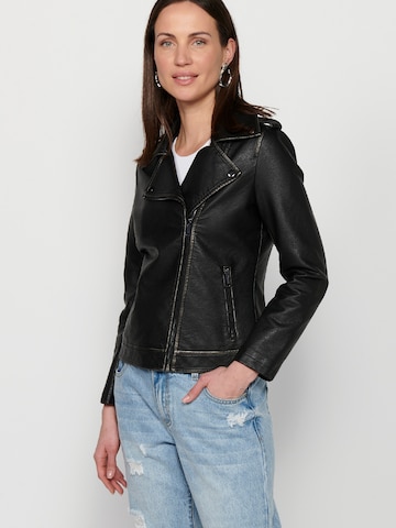 KOROSHI Between-season jacket in Black: front