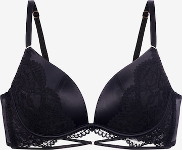 juoda Dorina Marškinėliai Liemenėlė 'PLUNGE': priekis