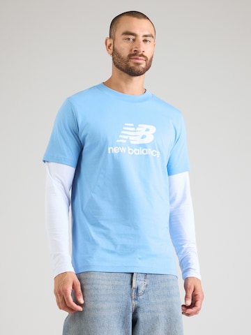 new balance Μπλουζάκι σε μπλε: μπροστά