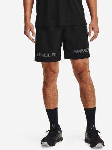 UNDER ARMOUR regular Sportsbukser i sort: forside