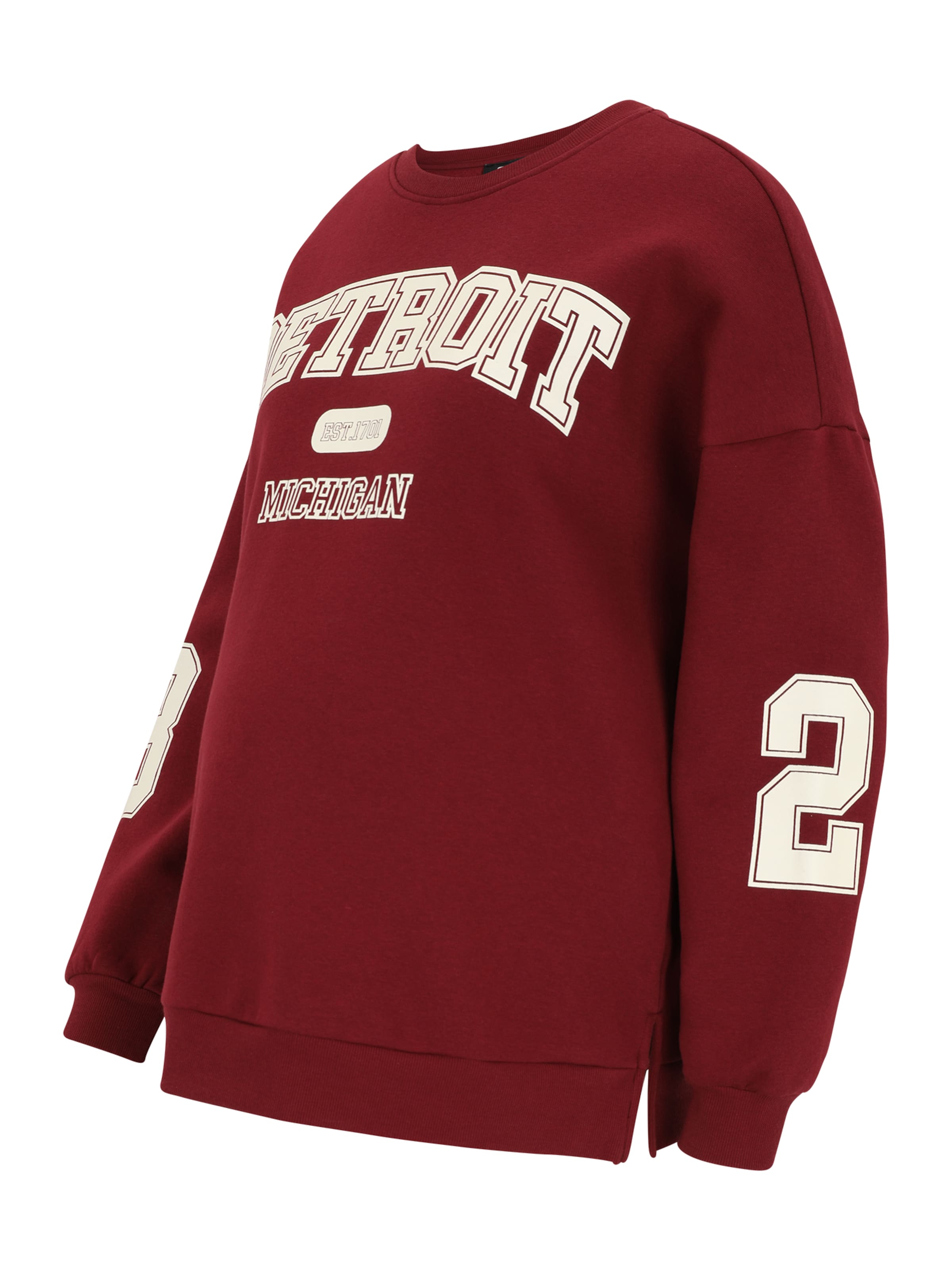 Only Maternity Μπλούζα φούτερ 'OLMVICTORY' σε κόκκινο: μπροστά