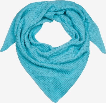 styleBREAKER Tuch 'Strick Dreiecktuch Reiskorn Strickmuster' in Blau: Vorderseite