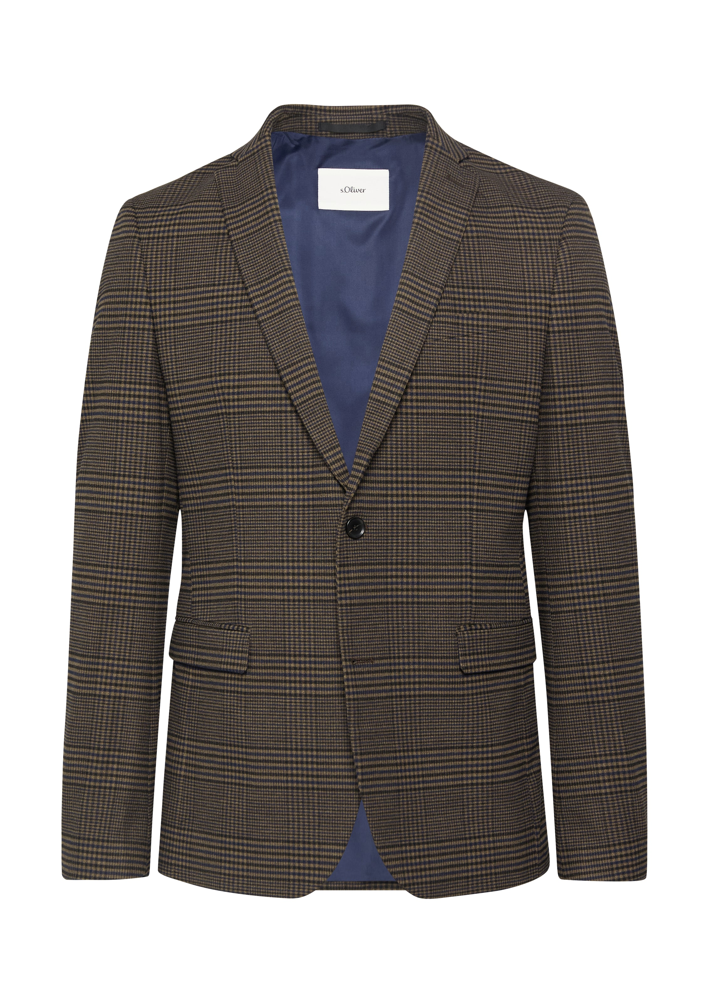 s.Oliver BLACK LABEL Regular fit Colbert in Bruin: voorkant