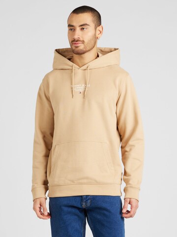 Tommy Jeans - Sudadera 'ESNTL' en beige: frente