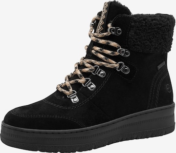 Tamaris Schnürstiefelette in Schwarz: Vorderseite