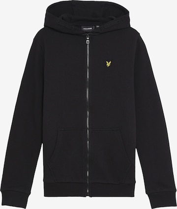 Veste de survêtement Lyle & Scott en noir : devant