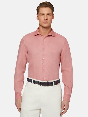 Boggi Milano Regular fit Overhemd in Roze: voorkant