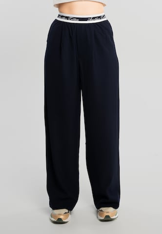 Loosefit Pantalon Another Cotton Lab en bleu