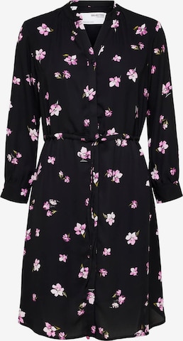 Robe-chemise SELECTED FEMME en noir : devant