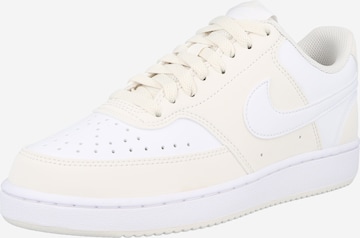 Nike Sportswear Matalavartiset tennarit 'Court Vision' värissä valkoinen: etupuoli