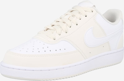 Sportbačiai be auliuko 'Court Vision' iš Nike Sportswear, spalva – smėlio spalva / balta, Prekių apžvalga