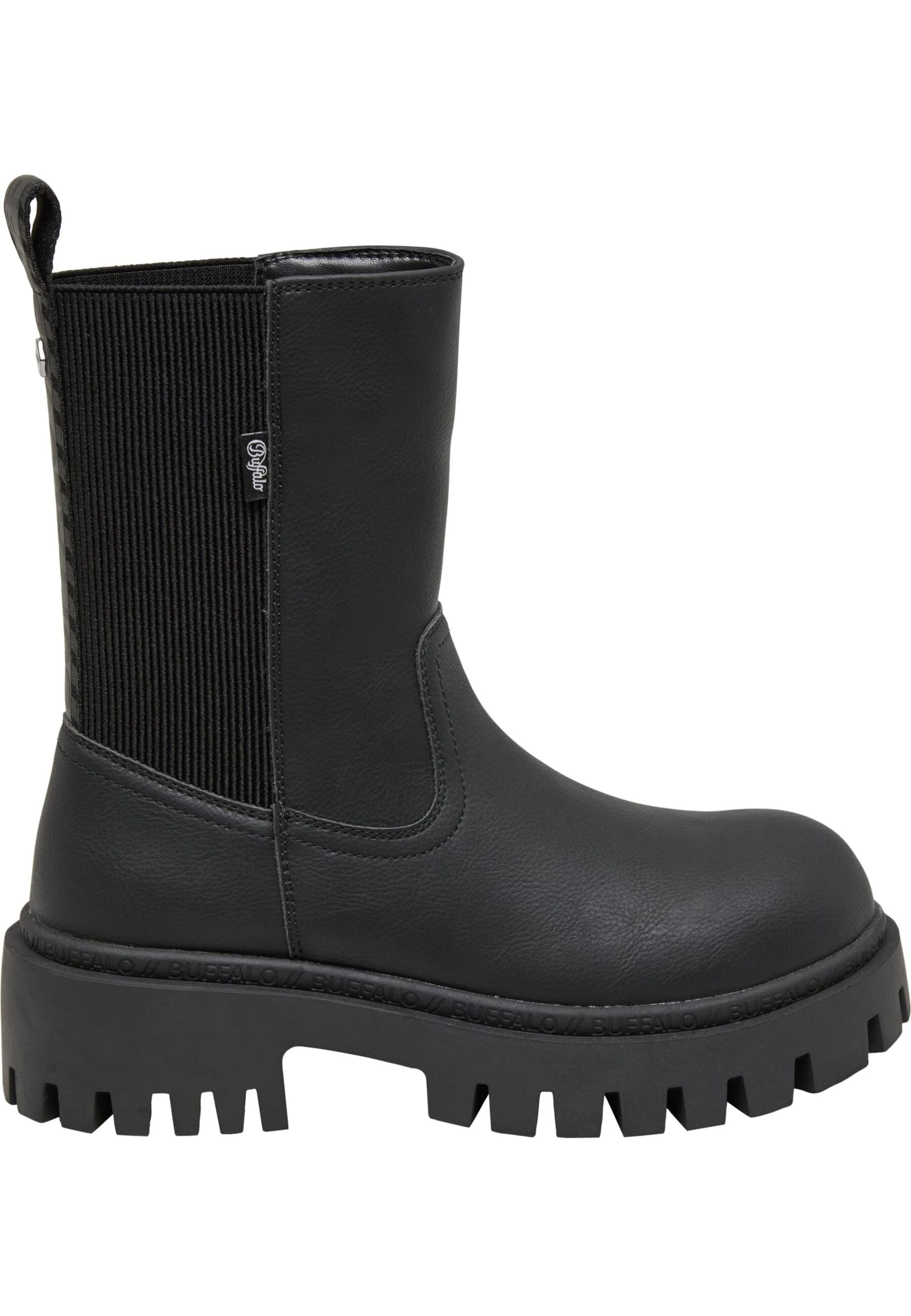 BUFFALO Chelsea čižmy 'Zanos' - Čierna: predná strana