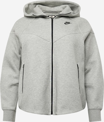 Veste de survêtement Nike Sportswear en gris : devant