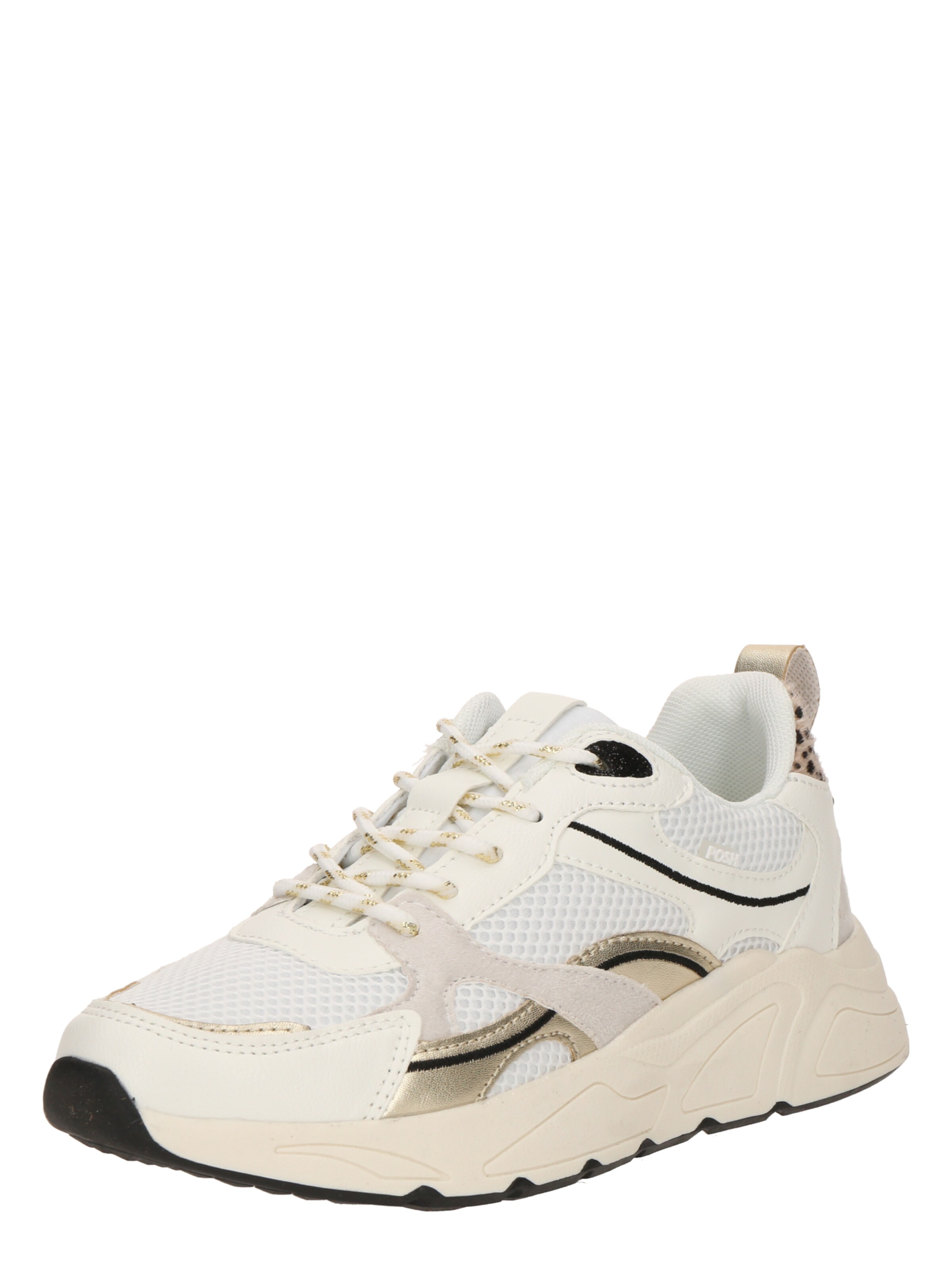 Baskets basses 'KAE' POSH by Poelman en blanc : devant