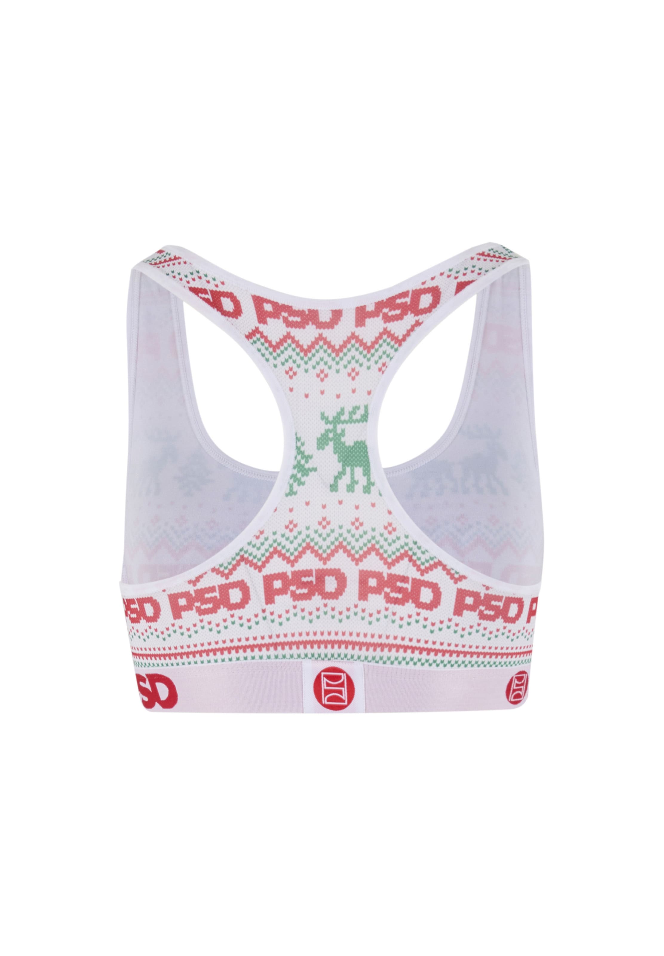 PSD Bustier BH 'Fair Isle' in Weiß
