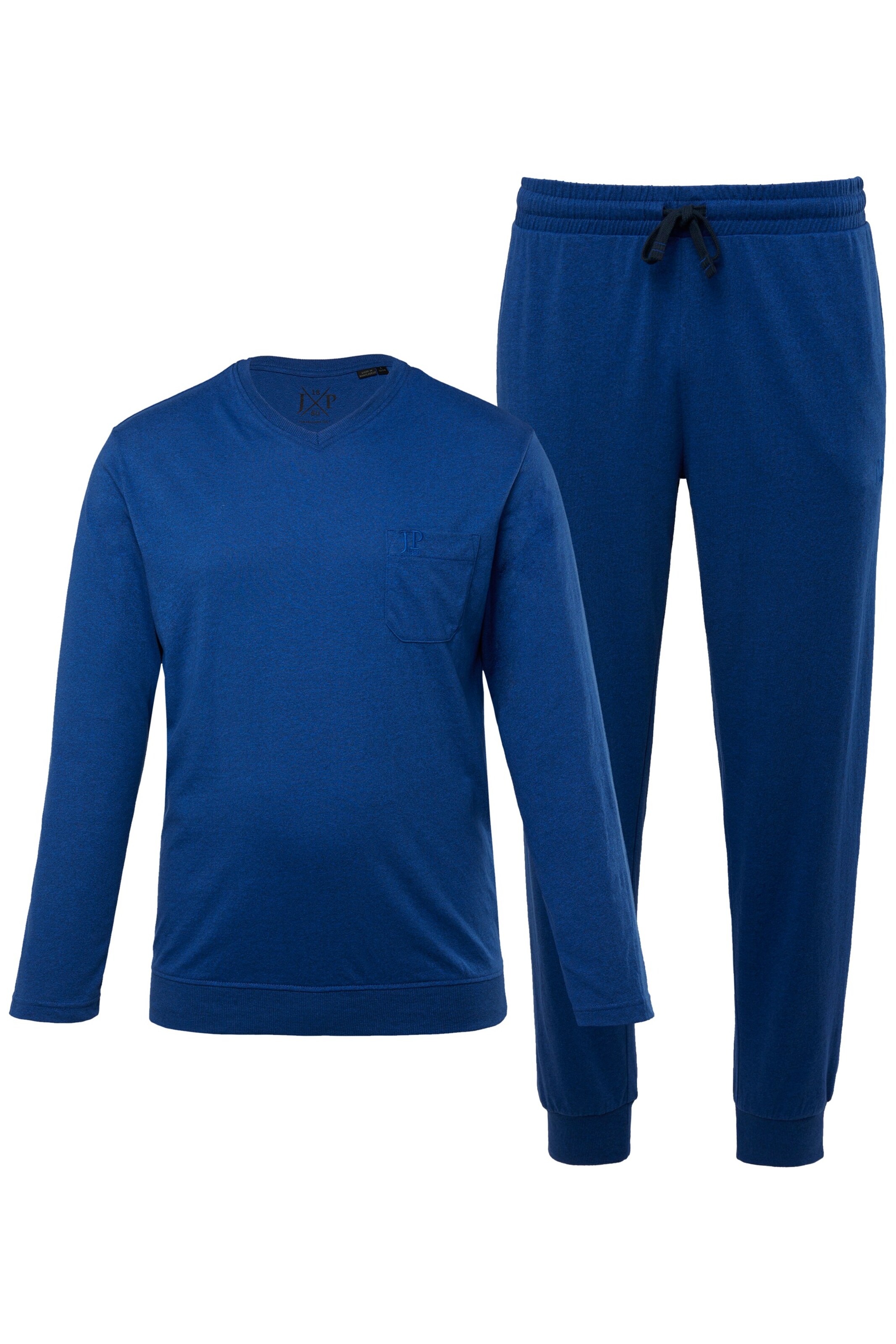 JP1880 Pyjama lang in Blauw: voorkant