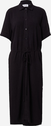 WEEKDAY Košilové šaty 'Carla' – černá: přední strana