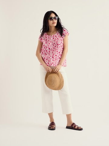Seasalt Cornwall Blouse 'Garden Gate' in Pink