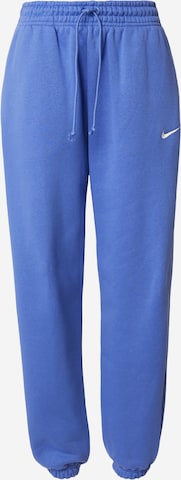 Tapered Pantaloni 'Phoenix Fleece' de la Nike Sportswear pe albastru: față
