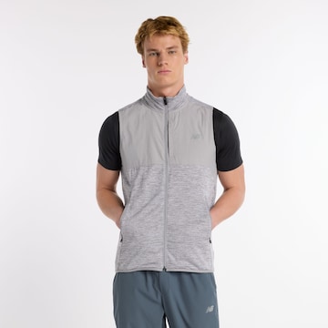 new balance Weste 'Heat Grid' in Grau: Vorderseite