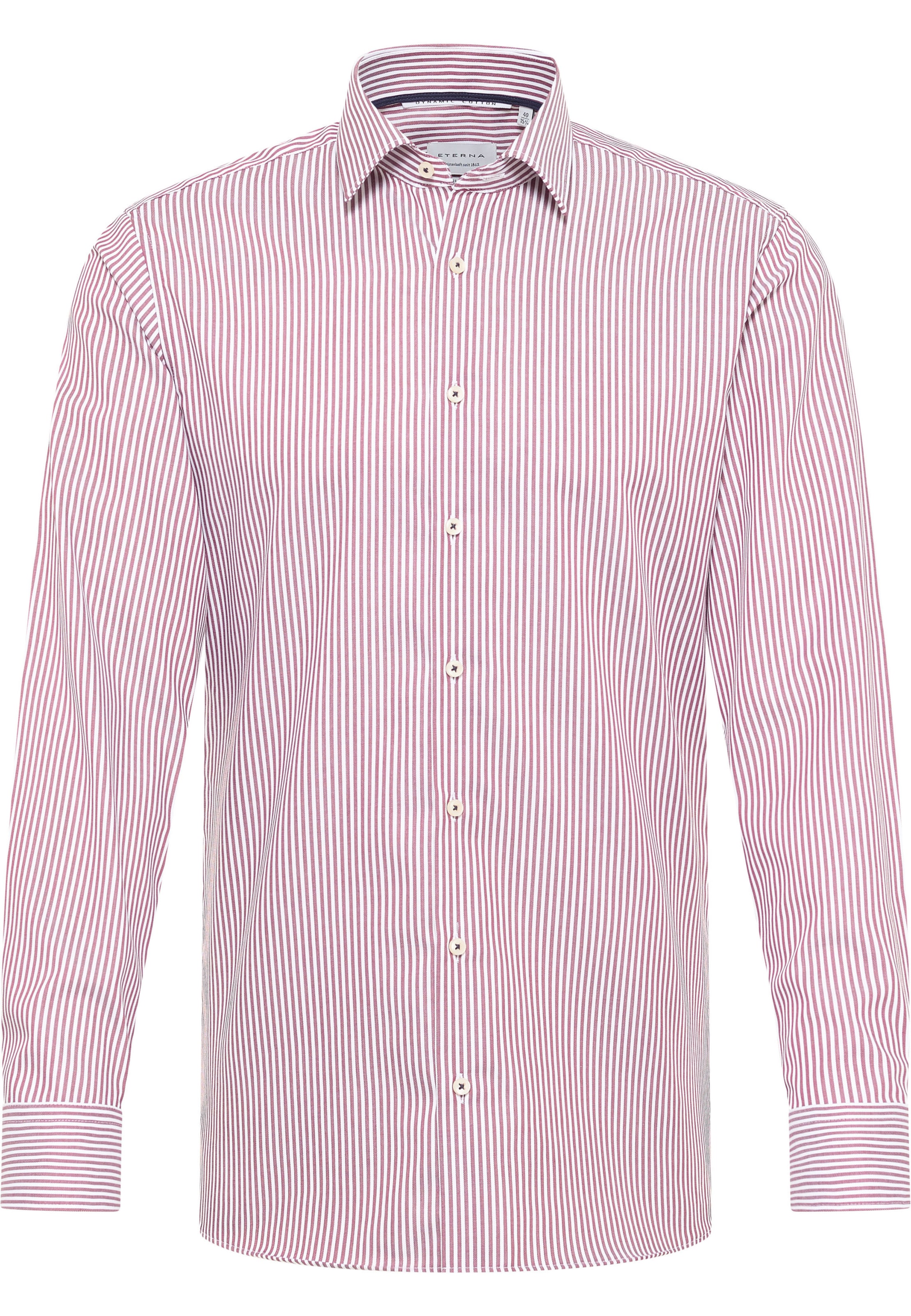 ETERNA Slim fit Zakelijk overhemd in Rood: voorkant