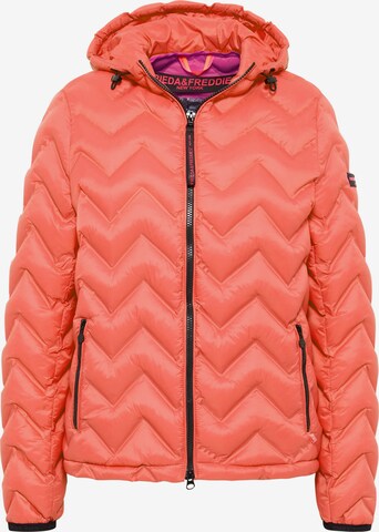 Frieda & Freddies NY Between-Season Jacket 'Mailynn' in Orange: front