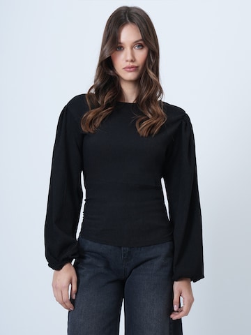 Trend Alaçatı Stili Блузка в Черный: спереди