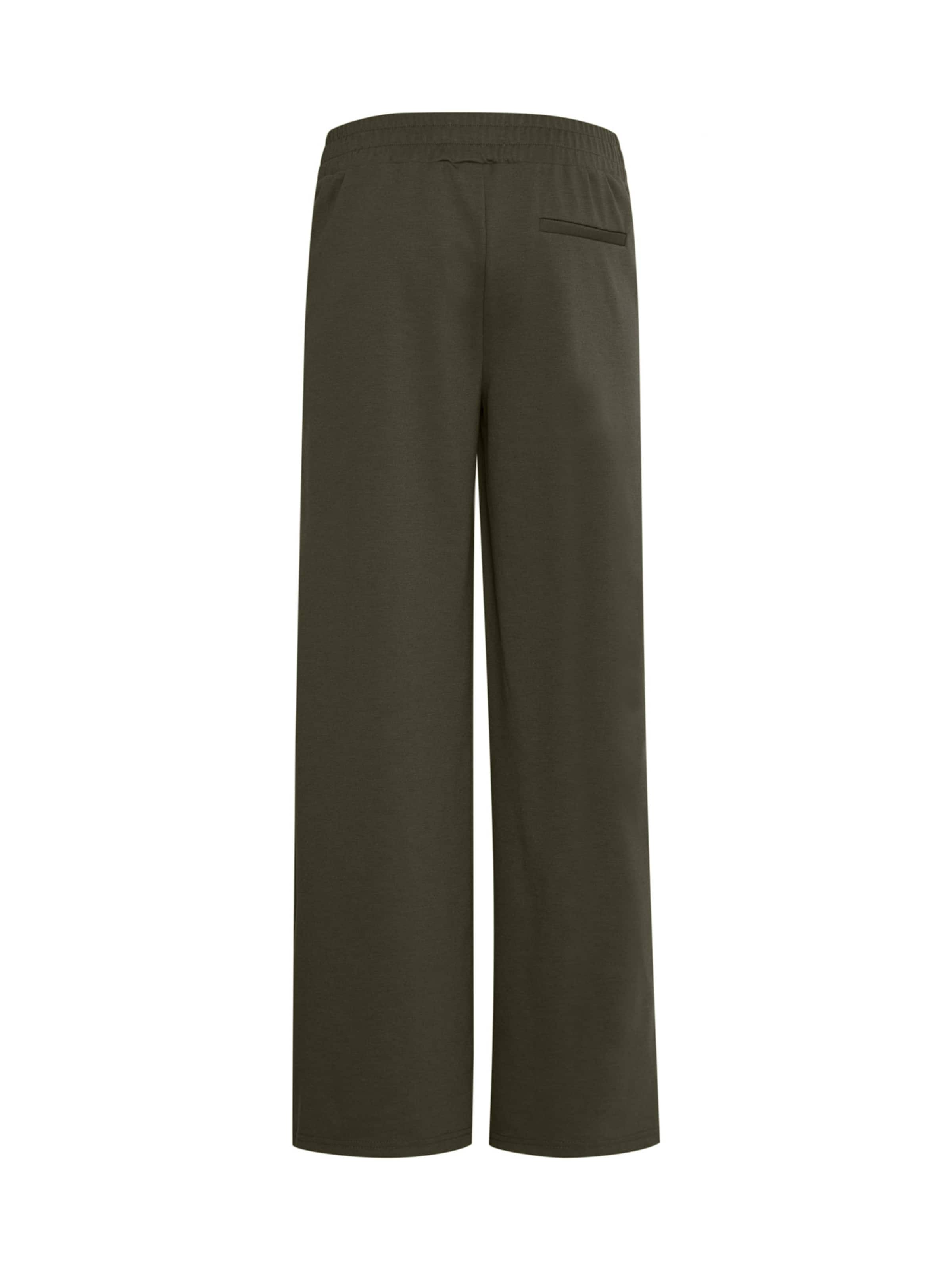 ICHI Wide Leg Hose 'Kate' in Grün