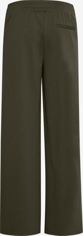 Wide Leg Pantalon chino 'Kate' ICHI en vert