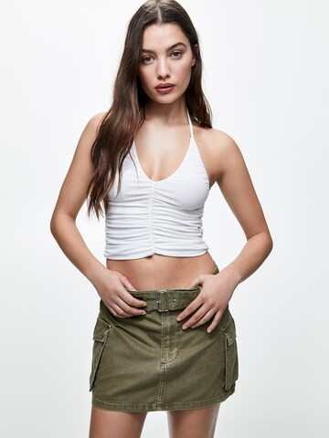 Pull&Bear Top – bílá