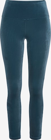 LASCANA Skinny Leggings in Blauw: voorkant