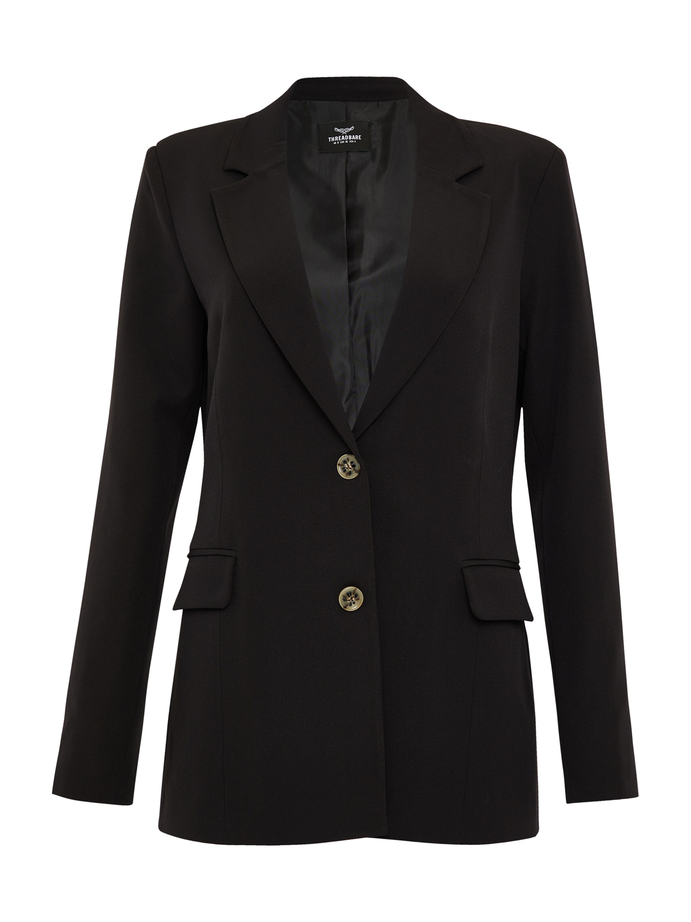 Threadbare Blazers 'Santa Monica' in Zwart: voorkant